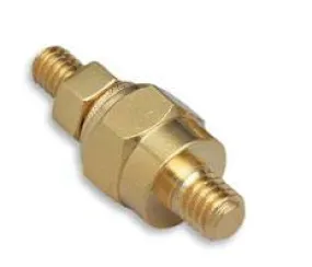 QuickCar Battery Terminals - Side-Mount Gold - Double Stud (Pair)