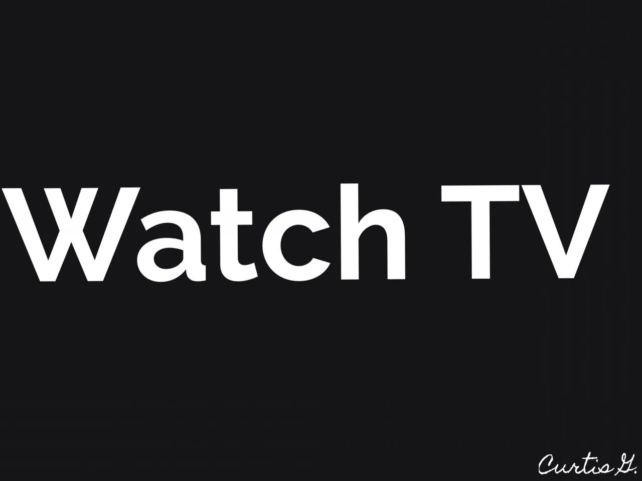 "Watch TV" - NFT