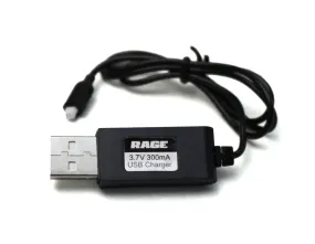 Rage RC USB Charger, 3.7V 500mA, NanoCam, RGR4112