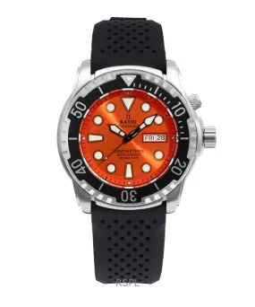 Ratio FreeDiver Helium-Safe 1000M Sapphire Automatic 1068HA90-34VA-ORG Men's Watch