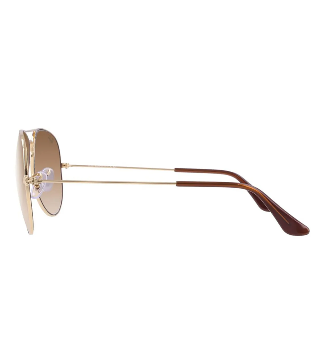 Ray Ban Unisex Gradient Brown Aviator Sunglasses