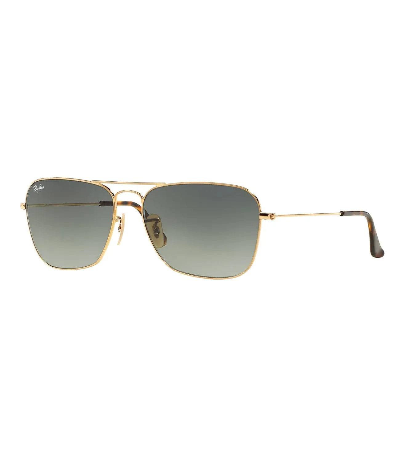 Ray Ban Unisex Gradient Green Square Sunglasses