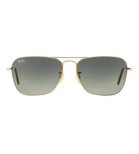 Ray Ban Unisex Gradient Green Square Sunglasses