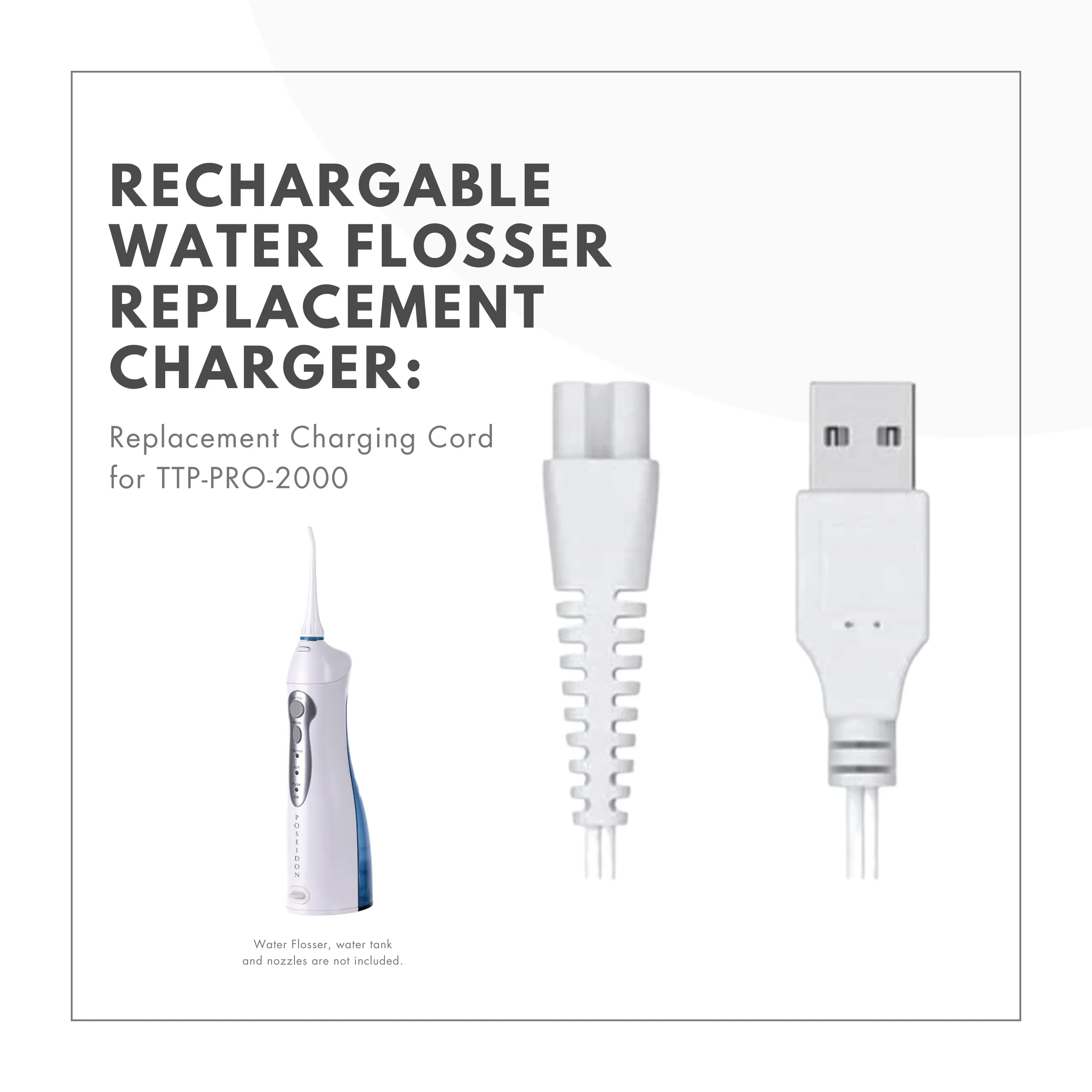 Replacement Charging Cord for Water Flosser