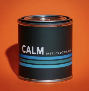 Retro Stipe Candle - 'Calm'