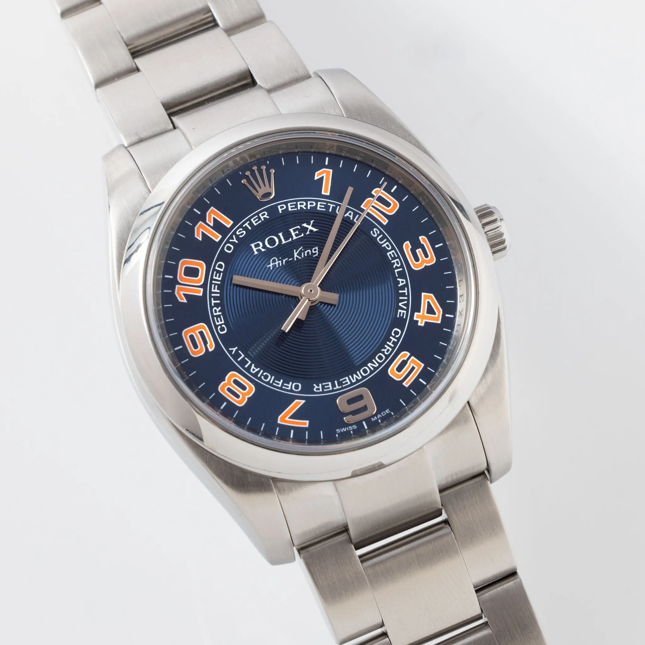 Rolex Air-King Concentric Blue Dial Ref. 114200