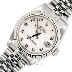 Rolex Datejust 31MM Factory White MOP Arabic Dial White  TFJ-142508470