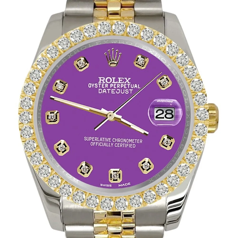 Rolex Datejust  Diamond Bezel/Sangria Dial Jubilee Watch TFJ-142507948