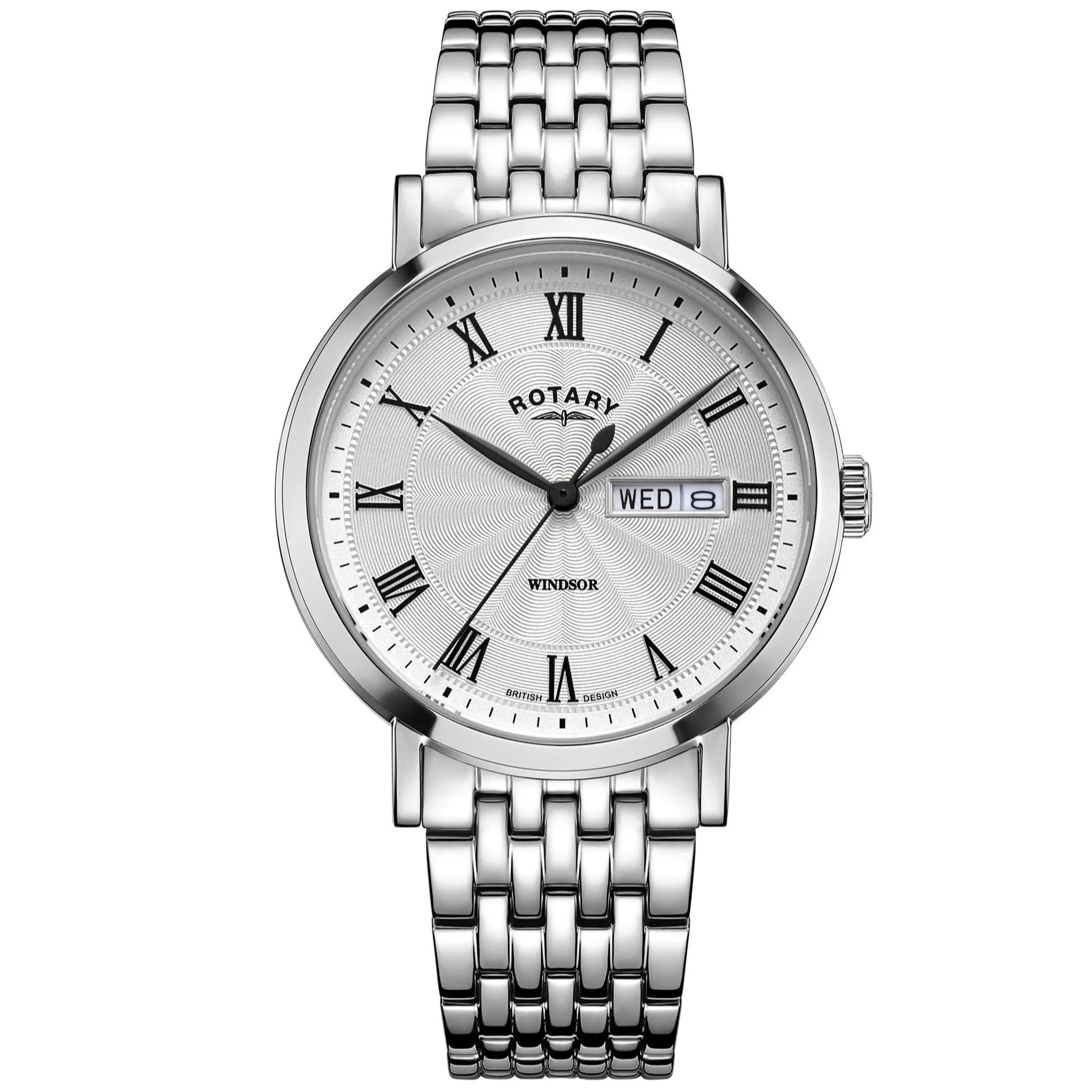 Rotary Windsor Men's Silver Watch GB05420/01