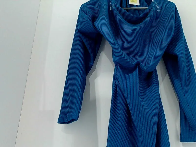 Royal Blue Long Sleeve Culture Code Dress - Size 1X