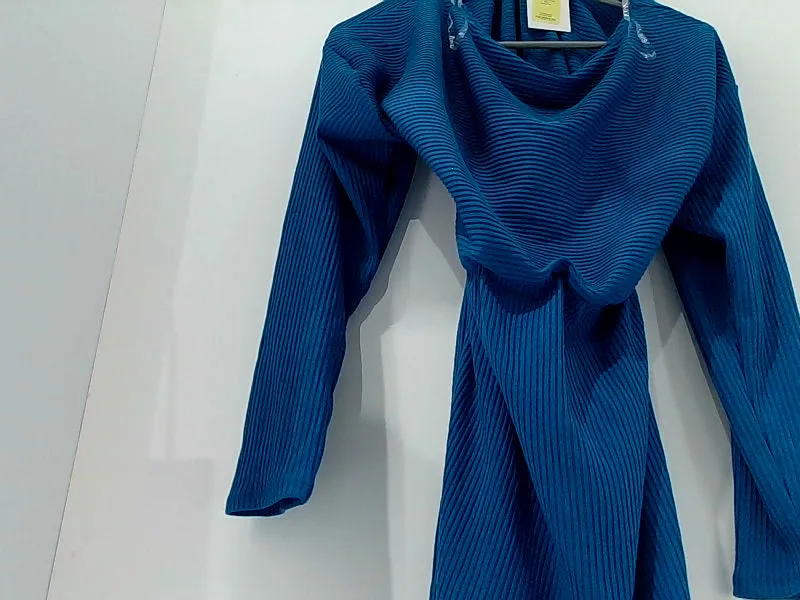 Royal Blue Long Sleeve Culture Code Dress - Size 1X