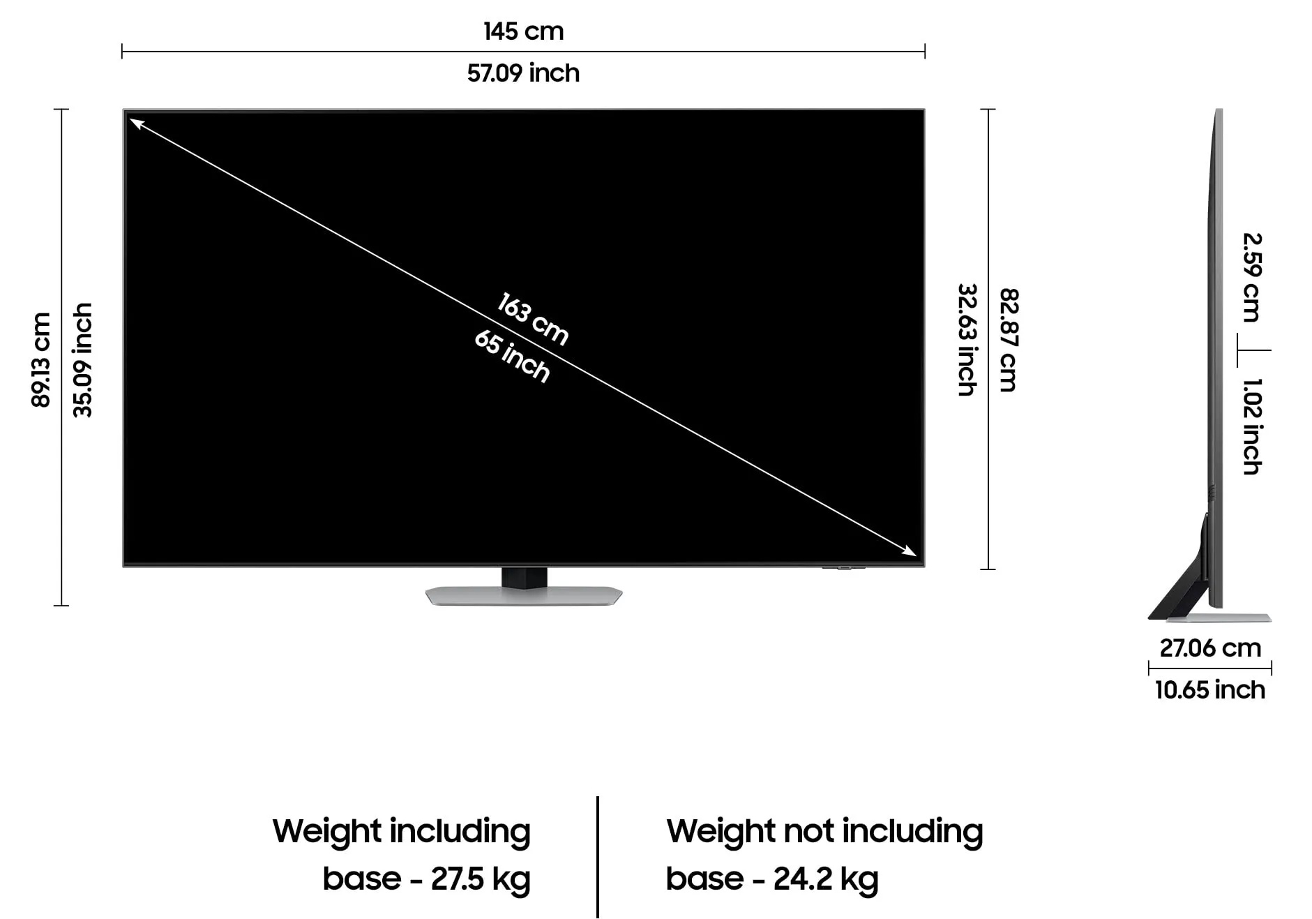 Samsung 163 cm (65 inches) 4K Ultra HD Smart Neo QLED TV QA65QN90CAKLXL (Carbon Silver)