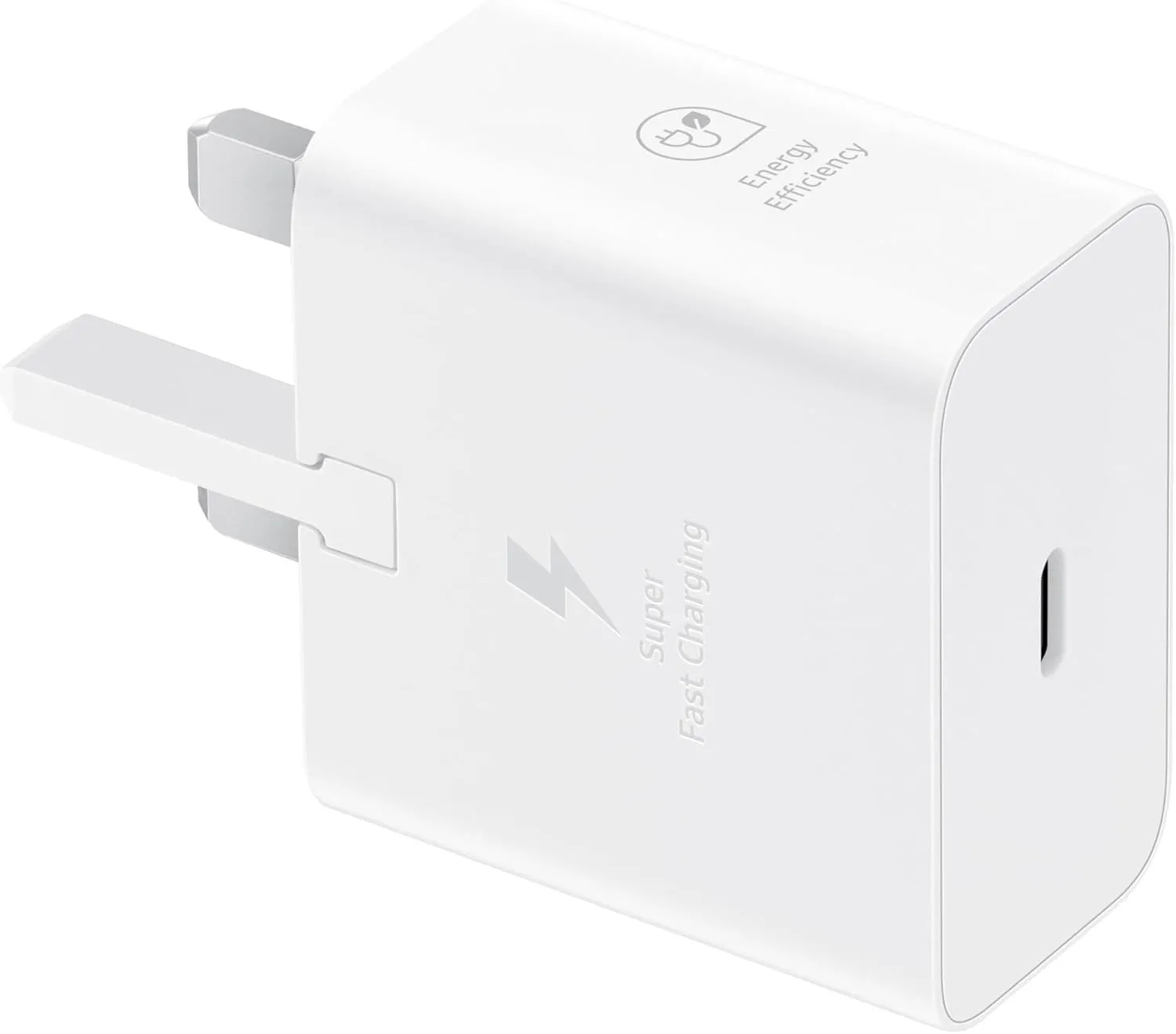 Samsung 3 Amp 25W USB C UK Mains Charger White - EP-T2510NWEGGB