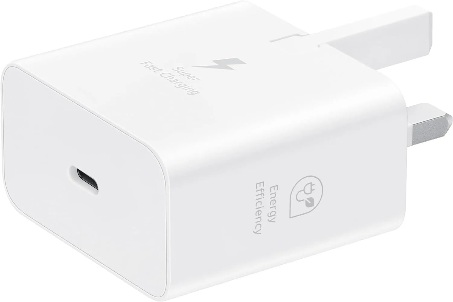 Samsung 3 Amp 25W USB C UK Mains Charger White - EP-T2510NWEGGB