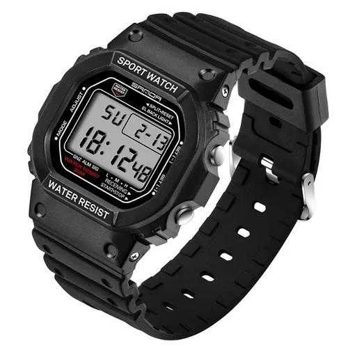 SANDA 329 Fashion LED Display Men Watch  Waterproof Sport Digital Watch