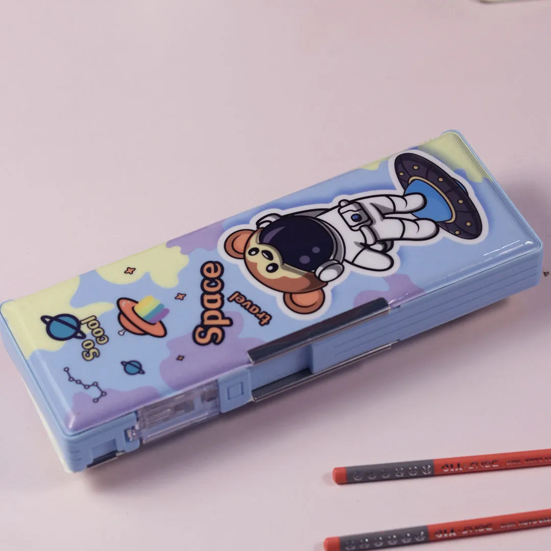 School Items for Kids -Customized Cartoon Printed Geometry Box