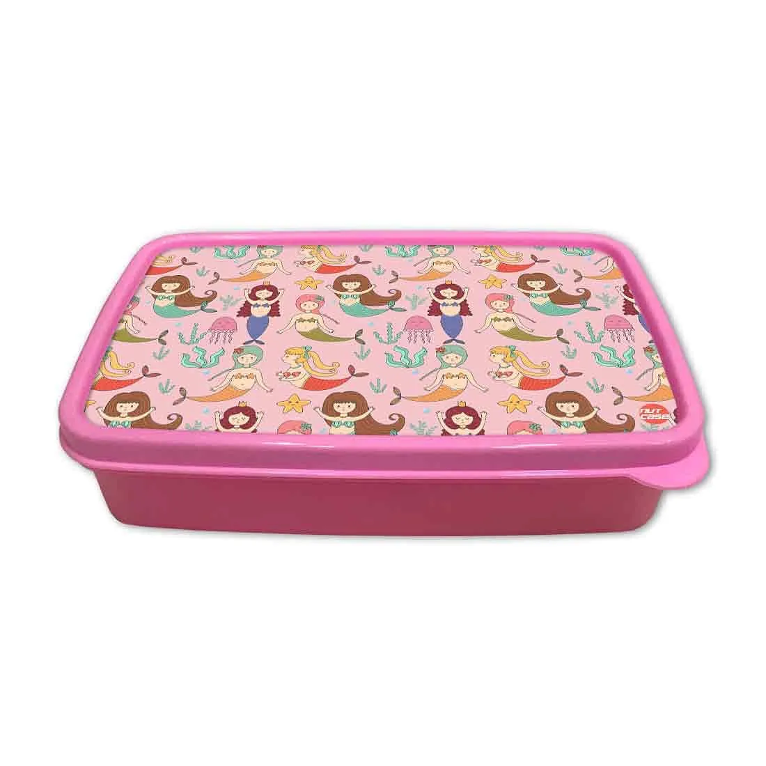 School Lunch Organizer Box for Girls Return Gifts Birthday Party - Mermaid