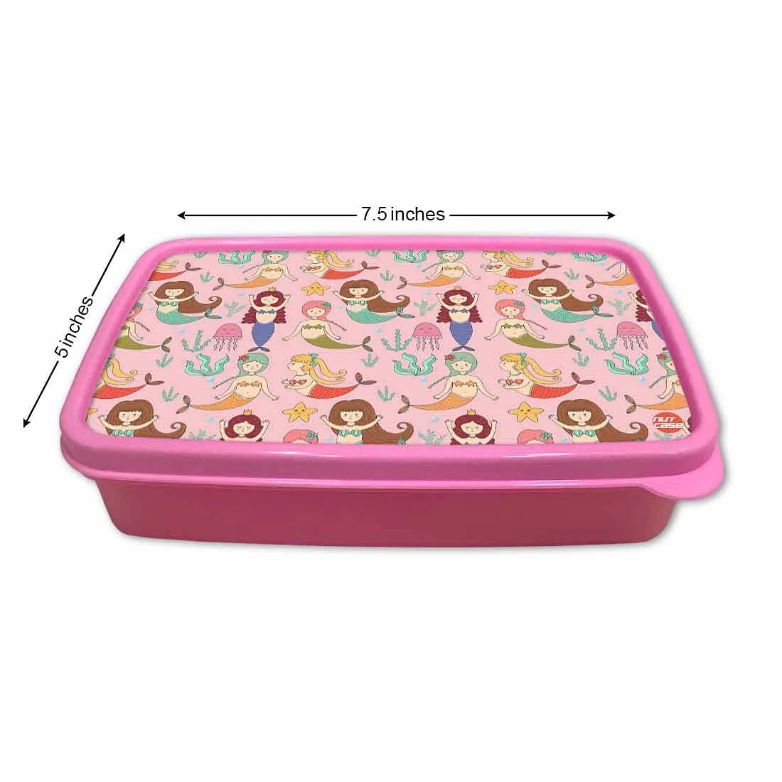 School Lunch Organizer Box for Girls Return Gifts Birthday Party - Mermaid