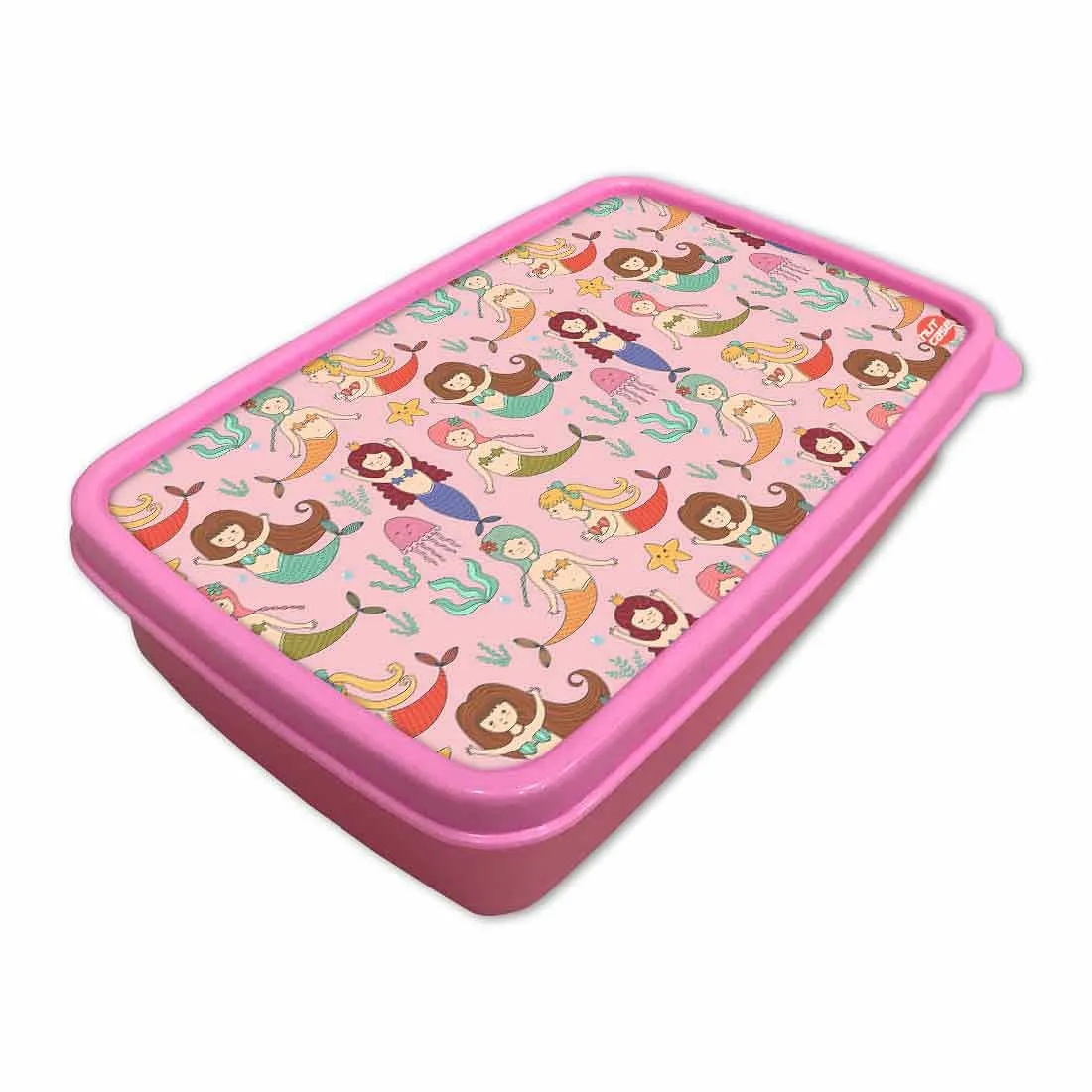 School Lunch Organizer Box for Girls Return Gifts Birthday Party - Mermaid