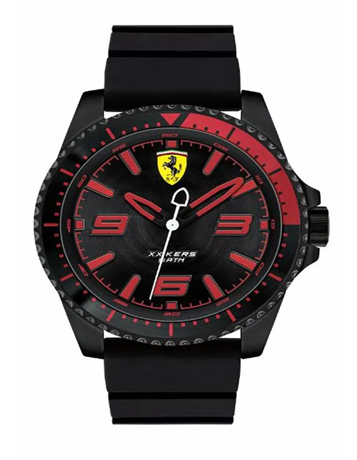 Scuderia Ferrari XX Kers Watch - Black Dial -  Black Metal - Black Silicone