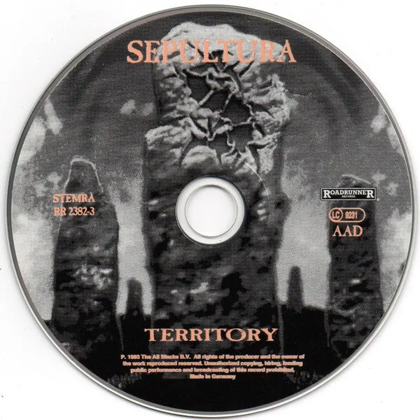 Sepultura - Territory (CD, Single, RP) (NM or M-)