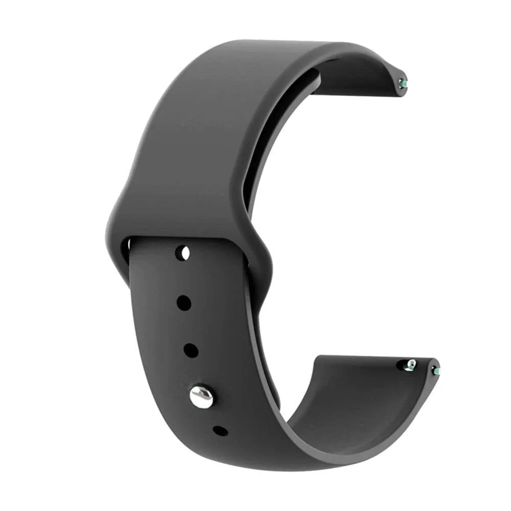 Silicone Button Style Watch Straps Compatible with Fitbit Charge 2