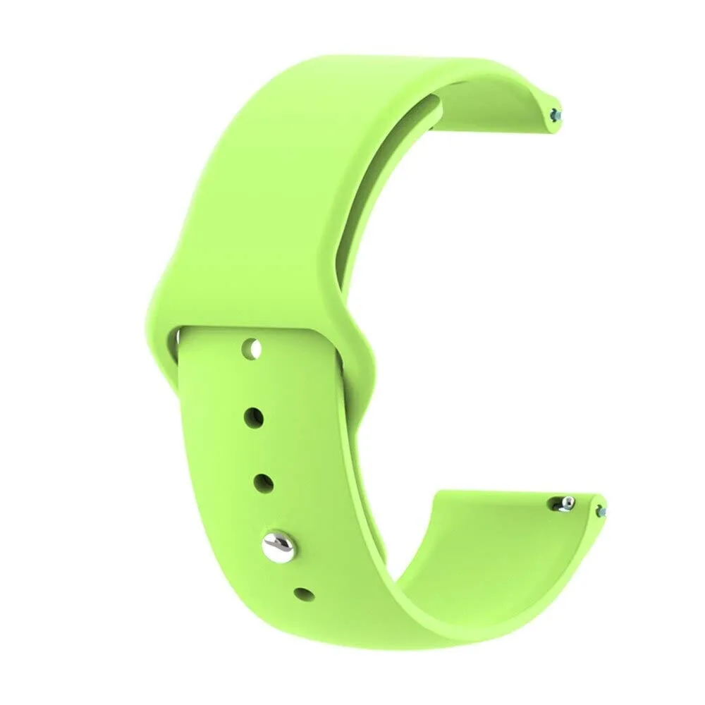 Silicone Button Style Watch Straps Compatible with Fitbit Charge 2