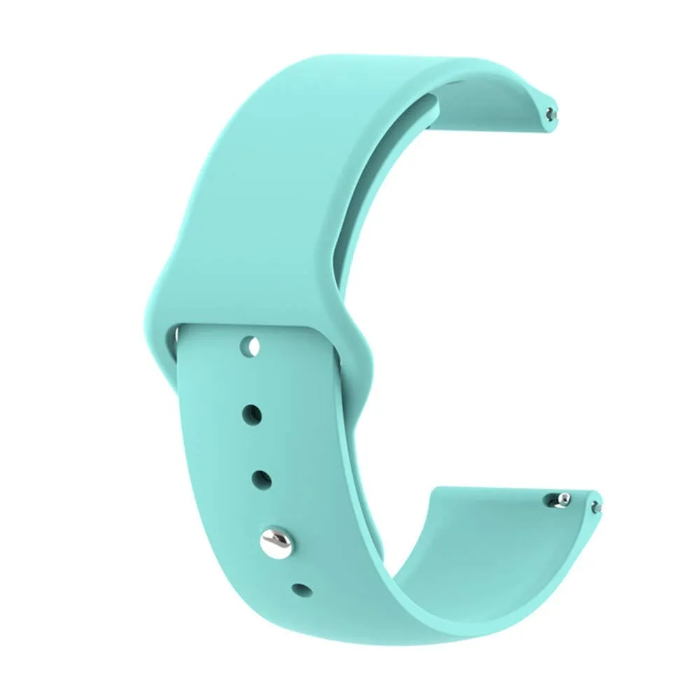 Silicone Button Style Watch Straps Compatible with Fitbit Charge 2