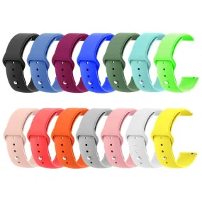 Silicone Button Style Watch Straps Compatible with Garmin Vivoactive 4s