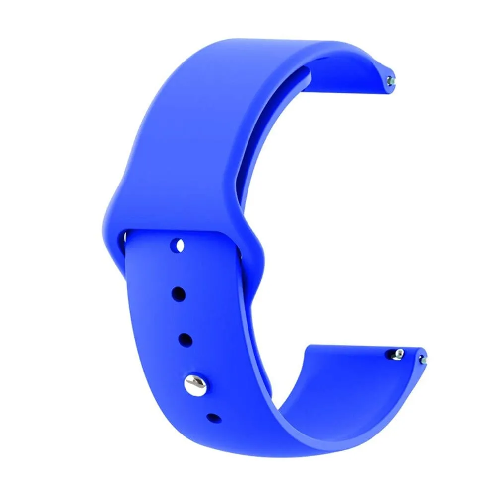 Silicone Button Style Watch Straps Compatible with Huawei Honor S1