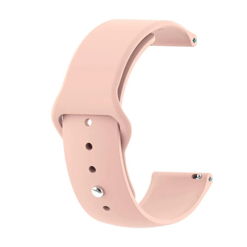 Silicone Button Style Watch Straps Compatible with Huawei Honor S1