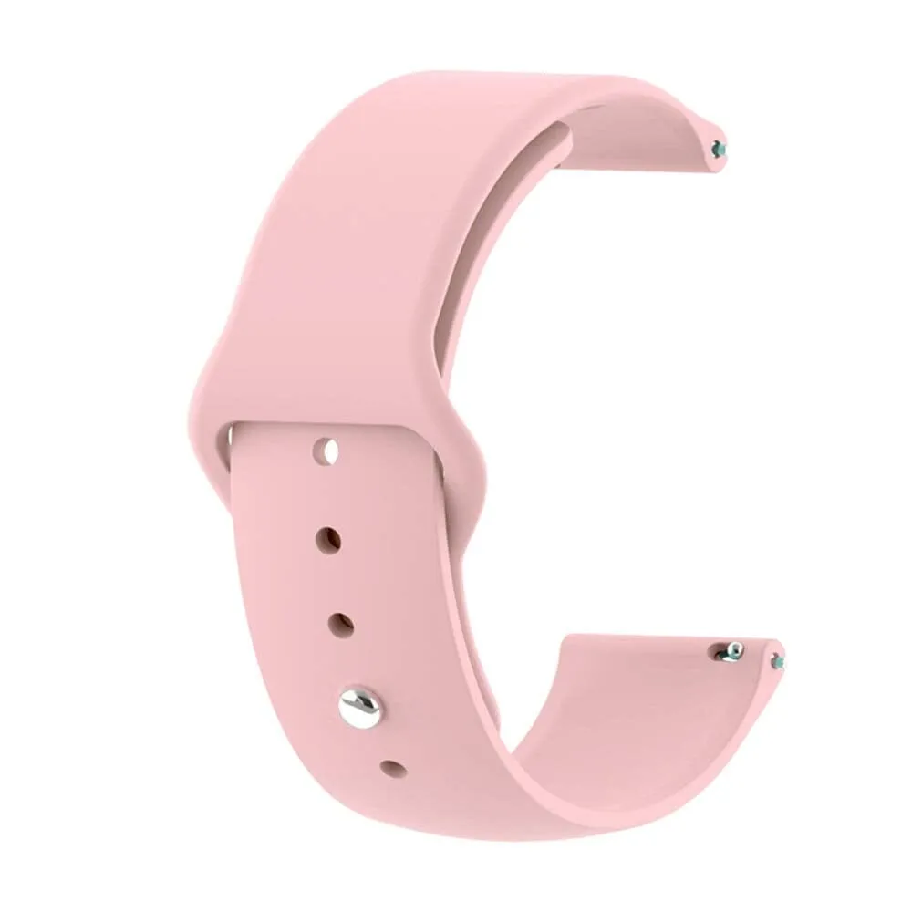 Silicone Button Style Watch Straps Compatible with Huawei Honor S1