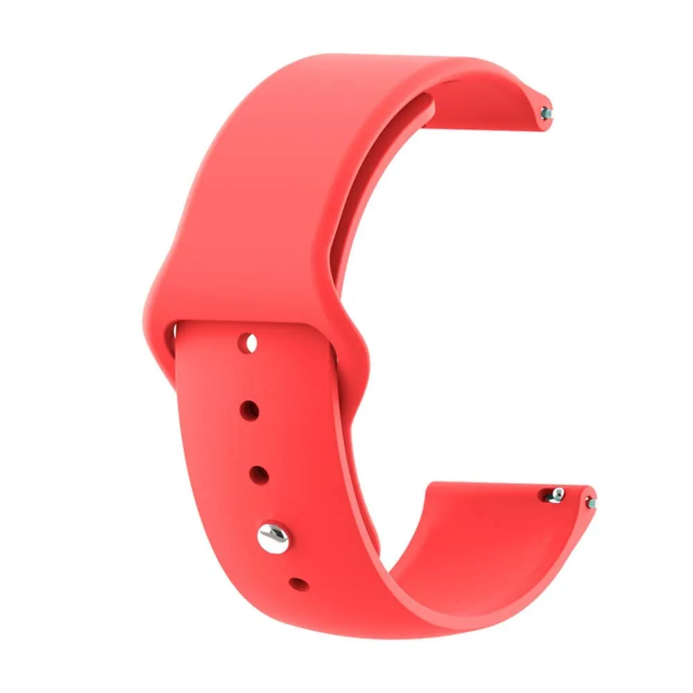 Silicone Button Style Watch Straps Compatible with Huawei Honor S1