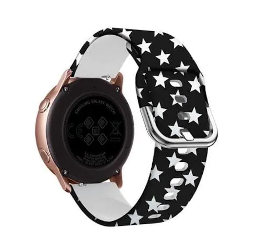 Silicone Pattern Watch Straps compatible with the Garmin Vivomove 3