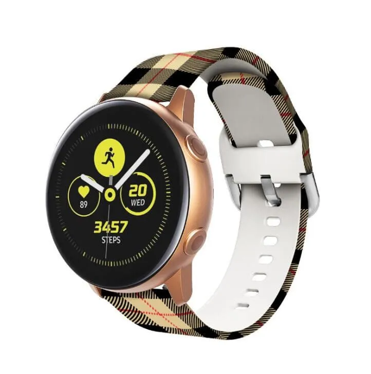 Silicone Pattern Watch Straps compatible with the Garmin Vivomove 3