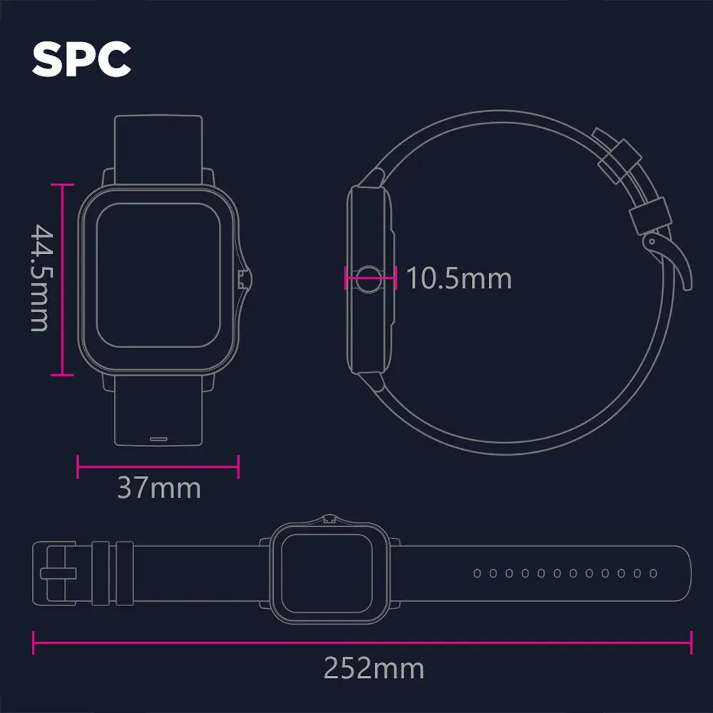 Smart Watch Bluetooth Call 210MAH Battery Heart Rate