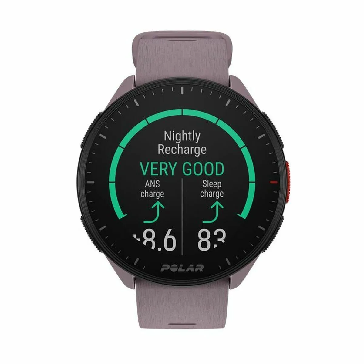 Smart Watch with Pedometer Running Polar Purple 1,2"