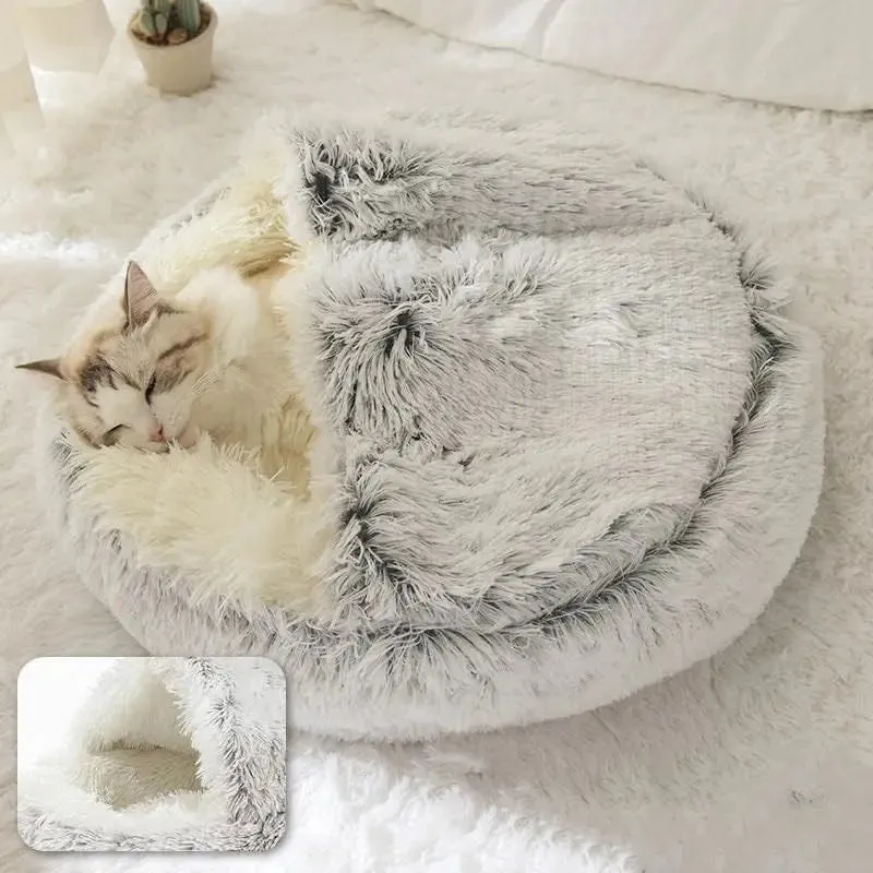 Soft Plush Pet Round Bed