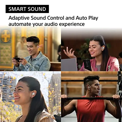 Sony LinkBuds S Truly Wireless Noise Canceling Earbud Headphones with Alexa Built-in, Bluetooth Ear Buds Compatible with iPhone and Android, White