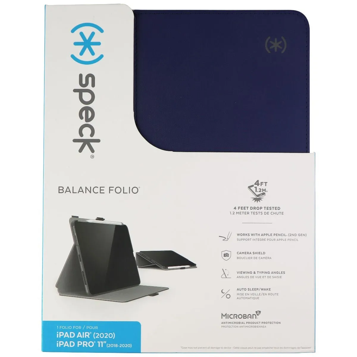 Speck Balance Folio for iPad Air (2020) & Pro 11 (2020) - Arcadia Navy/Grey