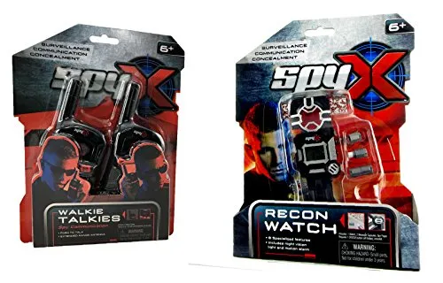 SpyX Walkie Talkies   Recon Watch - Double Agent Tool Set!