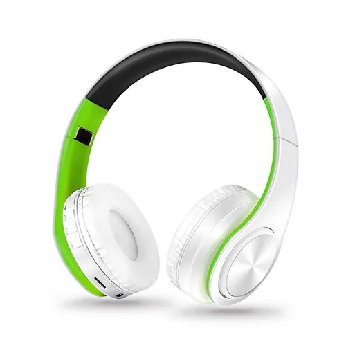 Stereo Earphones Bluetooth Headphone Music Headset FM and Support SD Card with Mic for Mobile Xiaomi Iphone Sumsamg Tablet