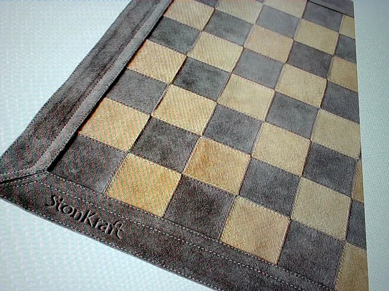 Stonkraft Leather Chess Board 19x19'' Home Decor