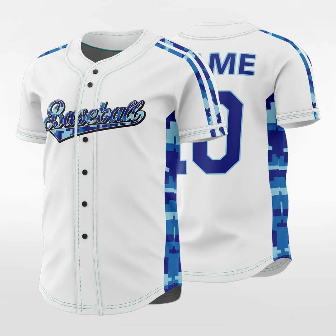 Swordfish - Customized Men's Sublimated Button Down Baseball Jersey