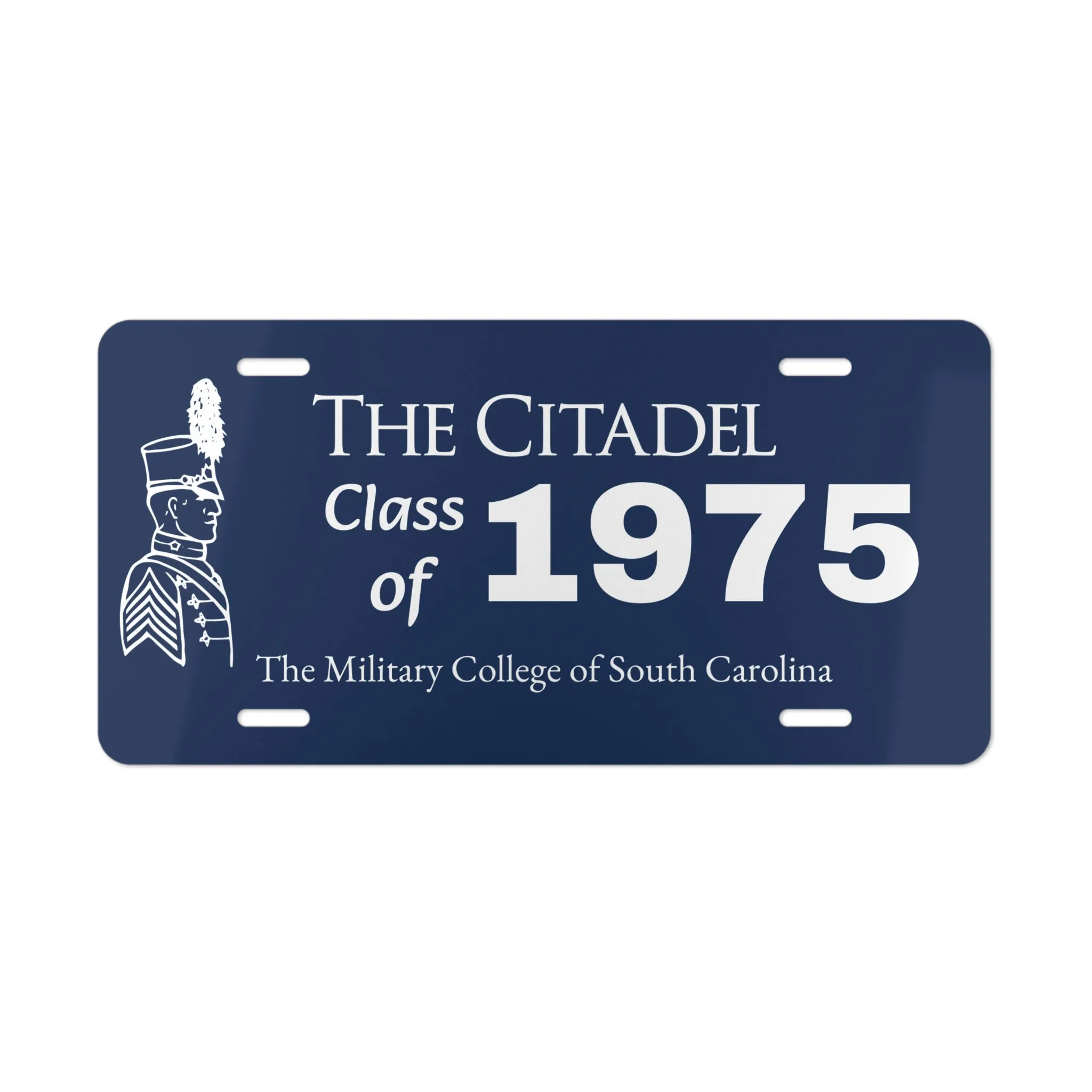 The Citadel, Flag Blue, Customized, Class of (Your Year) Vanity Plate