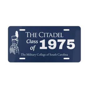 The Citadel, Flag Blue, Customized, Class of (Your Year) Vanity Plate