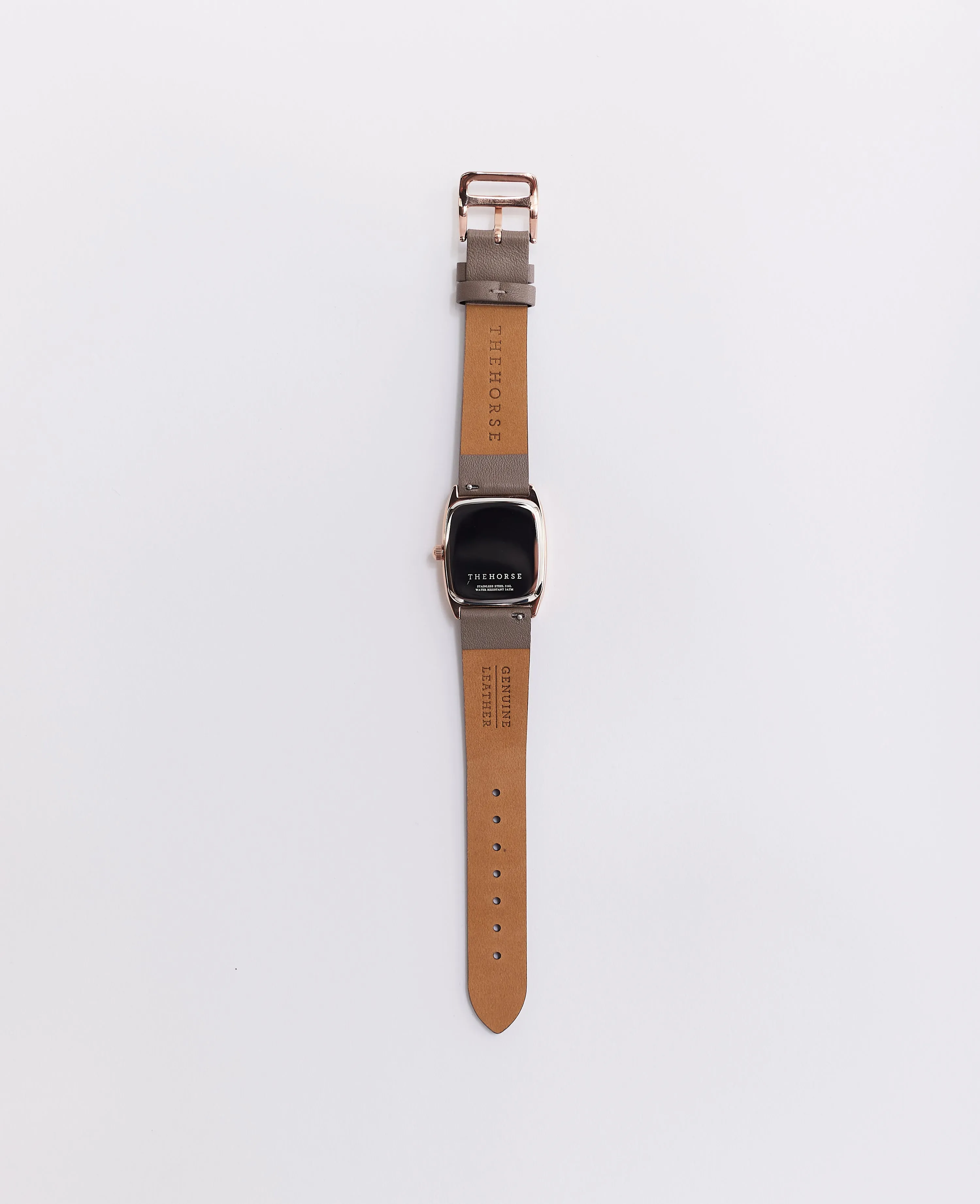 The Dress Watch: Rose Gold / White Dial / Dark Grey Leather