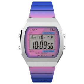 Timex T80 Steel 36mm Watch - Purple