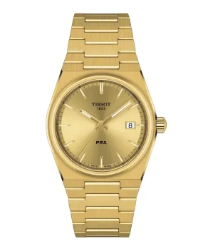 Tissot PRX 35mm Gold Tone Watch T1372103302100