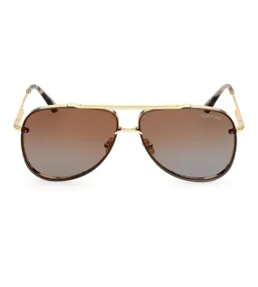 Tom Ford Men's Brown Gradient Aviator Sunglasses